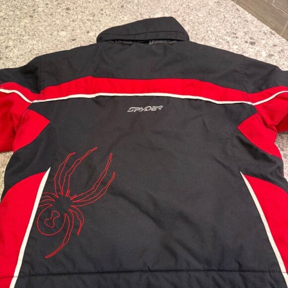 Boys/Kids Spyder Brand Winter Insulated Black and Red Ski/Snow Jacket-Size 4 - Picture 6 of 10